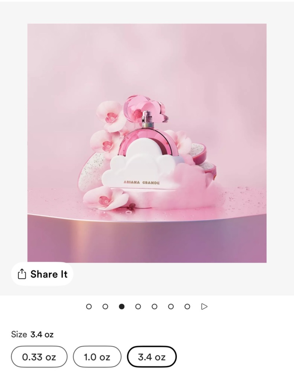 Ariana Grande Pink Heart-Top Perfume Bottle - Picture 4 of 4